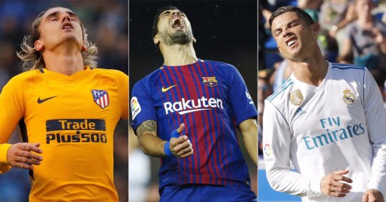 الأرقام تكشف.. النحس يضرب 3 هدافين فى الدوري الإسباني