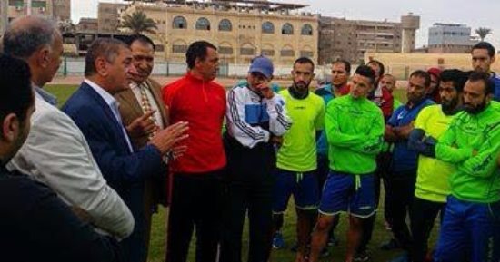 المحافظ يلتقى فريق كفر الشيخ قبيل لقاء دجلة بـ"كأس مصر"
