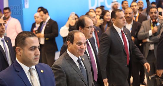  نشاط مكثف للرئيس السيسى داخل مركز مؤتمرات منتدى شباب العالم