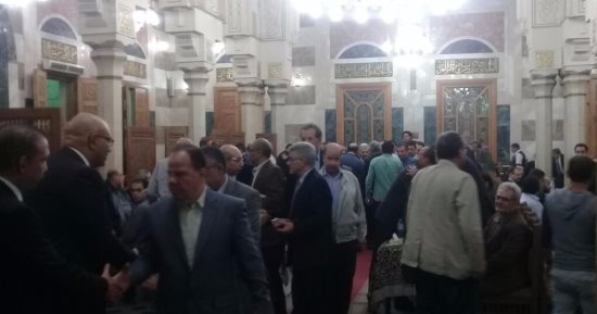 بالصور.. قيادات المجتمع المدنى وسياسيون فى عزاء الراحل عبدالله خليل