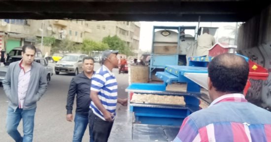 حملة لإزالة إشغالات الطريق وتطهير الشنايش شرق الإسكندرية