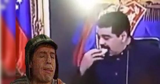 رئيس فنزويلا يثير الجدل لتناوله الفطائر أثناء تقديمه برنامج تليفزيونى