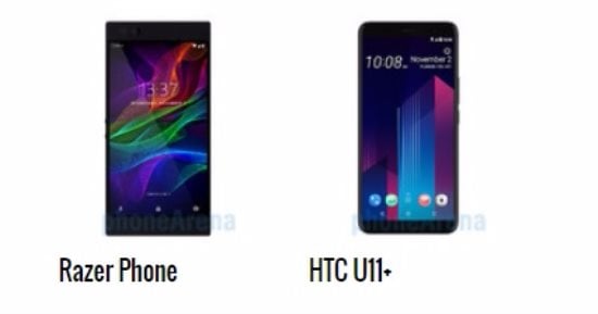 إيه الفرق.. أبرز الاختلافات بين هاتفى Razer Phone و HTC U11+