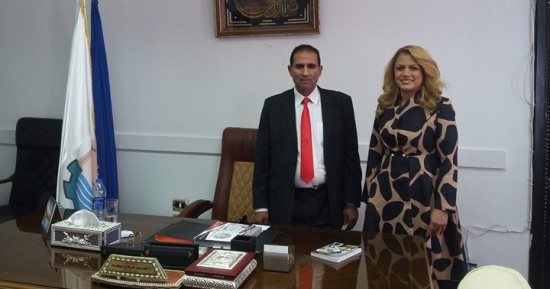 عبير عبدولى أول وافدة لبنانية تدرس الماجستير بجامعة أسوان