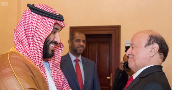 بالصور.. ولى العهد السعودى يبحث مع الرئيس اليمنى تطورات الأوضاع اليمنية