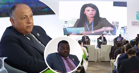 سامح شكرى بمنتدى شباب العالم: مصر تبنى سياساتها بعيدا عن المؤامرات الدولية.. وزير شباب السودان: صدقت مقولة السيسي أن محاربة الإرهاب من حقوق الإنسان.. ومستشار النقد الدولى: نساعد دول الصراع لتحقيق رؤيتها الوطنية