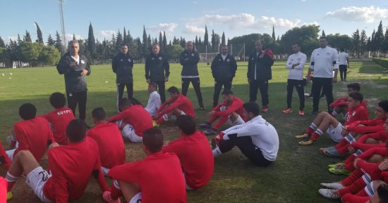 منتخب الشباب ينهى استعداداته لمواجهة تونس وديا غدا