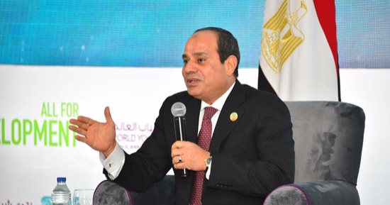 بالصور.. الرئيس السيسى يعلن عن إطلاق قناة تليفزيونية إخبارية كبرى قريبا