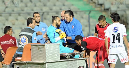 جنش يفك الجبس ويزور لاعبى الزمالك قبل موقعة المقاصة