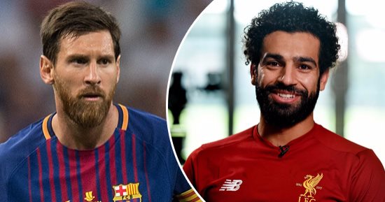 محمد صلاح يتفوق على ميسى ويتساوى مع كافانى فى صراع الحذاء الذهبى