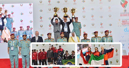 بالصور..أبناء الوطن يعودون بالذهب.. مصر تحصد 19 ميدالية ببطولة الألعاب الشرطية فى الإمارات..الدولة المضيفة بالمركز الثالث.. وتألق مصرى فى السباحة والجودو..واللاعبون يصلون القاهرة اليوم..ورئيس الوفد:إنجاز مستحق 