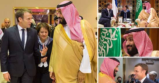 بالفيديو والصور.."لقاء الساعتين"..ماكرون لولى العهد السعودى: سعيد بزيارتى لكم ولقائى بك..الأمير محمد بن سلمان يرد: مرحبا بكم شرفتونا ..رئيس فرنسا يستنكر استهداف الحوثيين الرياض بالصواريخ ويعلن تضامنه مع المملكة