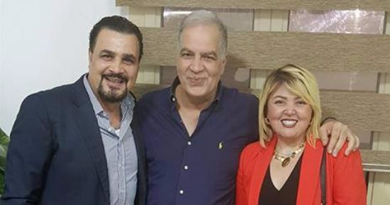 مجدى كامل ومها أحمد يزوران نادى الزمالك