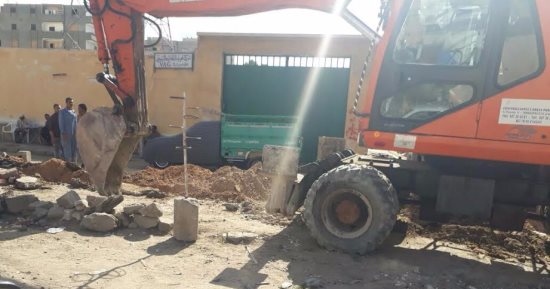 ترحيل خطوط الغاز الطبيعى بنجع العرب غرب الإسكندرية