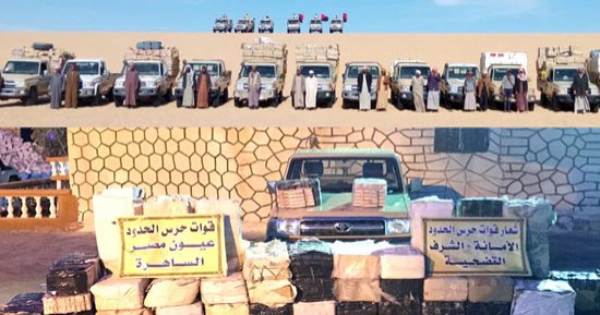 قوات حرس الحدود تضبط 81 قضية فى نوفمبر بقيمة 182 مليون جنيه