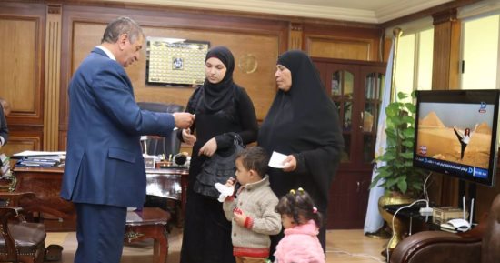 محافظ كفر الشيخ يطلق اسم الشهيد عبداللاه عبد النبى على مدرسة بقرية مسير