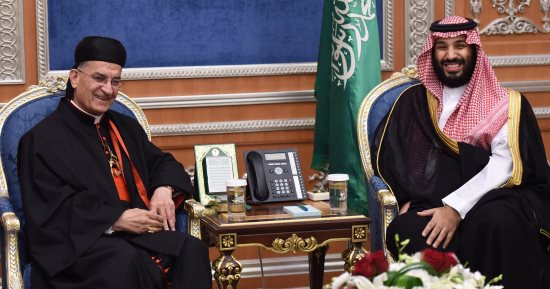 صور.. الأمير محمد بن سلمان يلتقى البطريرك المارونى اللبنانى