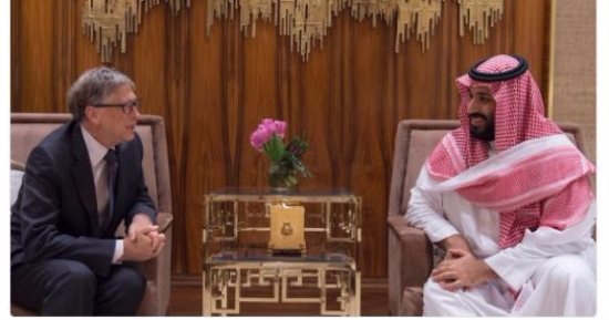 ولى العهد السعودى يلتقى بيل جيتس لبحث التعاون فى مشاريع نيوم والبحر الأحمر