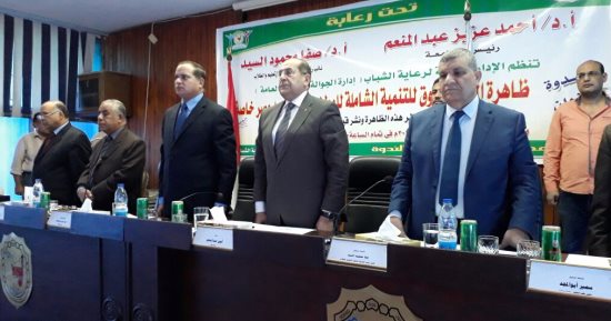 فيديو وصور.. محافظ ورئيس جامعة سوهاج يشاركون فى ندوة "ظاهرة الثأر كمعوق تنمية"