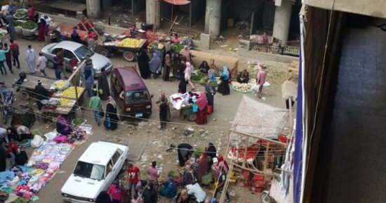 استغاثة من انتشار الباعة الجائلين فى منطقة أم بيومى بشبرا الخيمة
