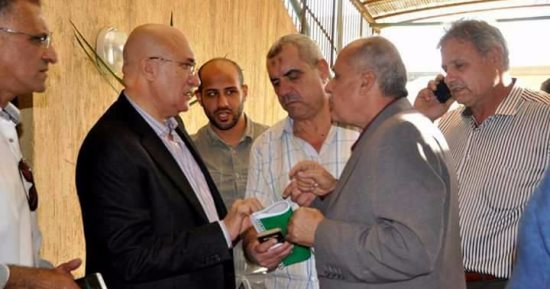 سمير حلبية يتفقد استعدادات المصرى لعقد جمعيته العمومية