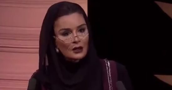 شاهد.. "موزة" تهاجم "الرباعى العربى" بمؤتمر تحضره زوجة أردوغان