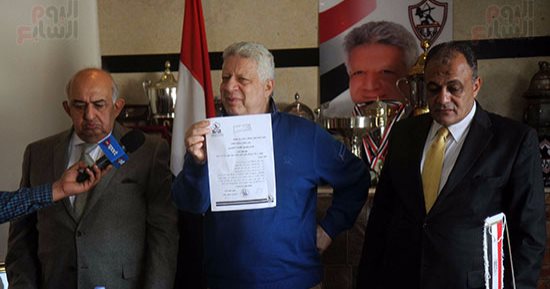 مرتضى منصور: رئيس لجنة الإشراف على انتخابات الزمالك "أهلاوى".. صور 