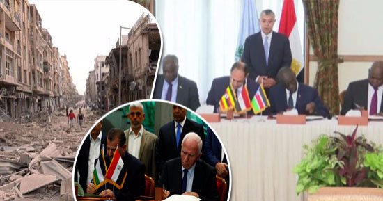 القاهرة عاصمة السلام الإقليمى.. مصر توقف الصراعات المسلحة بجنوب السودان بعد النجاح فى تحقيق المصالحة الفلسطينية بين فتح وحماس.. وترعى اتفاقات خفض التصعيد فى سوريا.. وتحركات مكثفة لتوحيد الجيش الوطنى الليبى