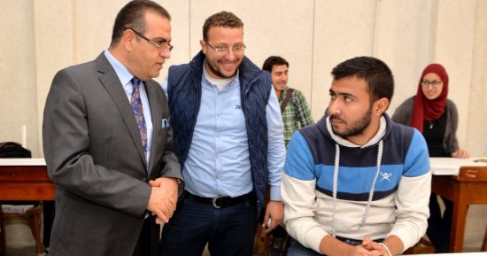 رئيس جامعة المنصورة يتفقد تطوير وتحديث معامل التدريب العملى بكلية الهندسة
