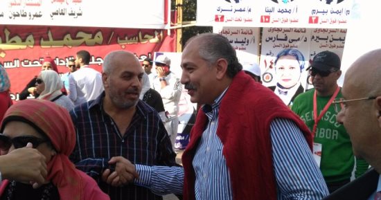 العامرى فاروق وياسر إدريس يظهران فى انتخابات الزهور