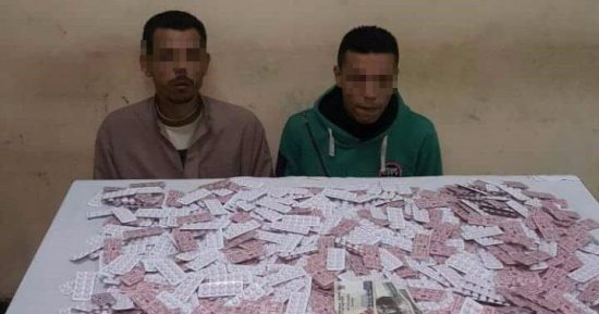 سقوط عاطلين بـ 6 آلاف قرص مخدر فى الجيزة 
