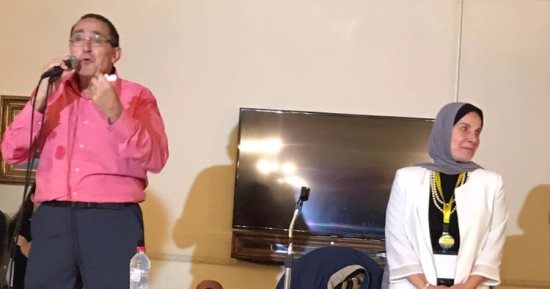 محسن بطيشة يشرح برنامجه الانتخابى لرموز وأعضاء سبورتنج (صور)