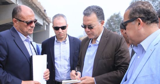 وزير النقل يتابع أعمال تنفيذ القوس الشمالى الغربى للدائرى للإقليمى