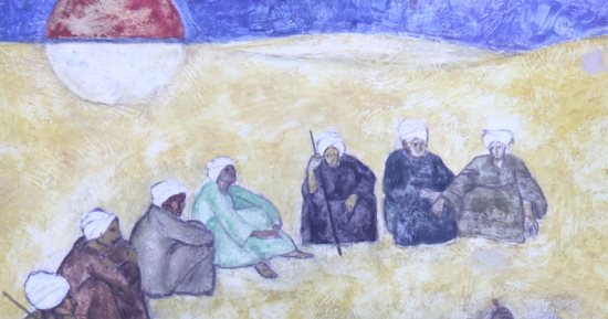 صور للوحات الفنان عبد الغفار شديد قبل افتتاح معرضه غدا