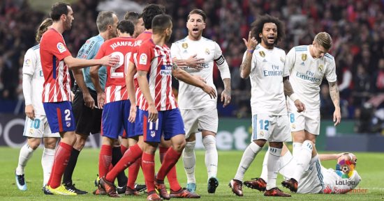 ديربى سلبى بين ريال مدريد وأتلتيكو يمنح برشلونة القمة بفارق 10 نقاط