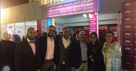  نجوم فيلم "البر التانى" بمهرجان أكادير بالمغرب