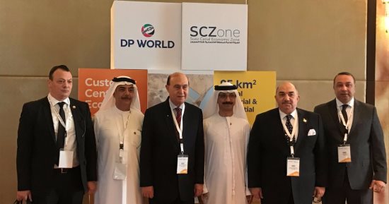 قناة السويس وموانئ دبى العالمية تستعرضان "منطقة السخة العالمية" بجبل على