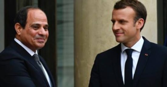 السيسي يتلقى اتصالاً من نظيره الفرنسى ماكرون لبحث العلاقات الثنائية