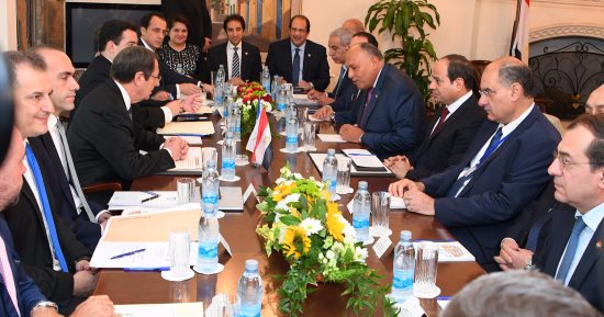 صور.. بدء مباحثات الرئيس السيسي ونظيره القبرصى فى العاصمة نيقوسيا