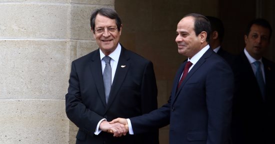 صور.. جلسة مباحثات ثنائية بين الرئيس السيسى ونظيره القبرصى بالعاصمة نيقوسيا