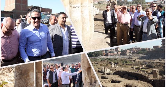 وزير الآثار يتفقد موقع حفائر عرب الحصن بالمطرية