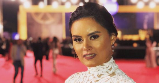 صور.. رشا مهدى تتألق على السجادة الحمراء لمهرجان القاهرة السينمائى
