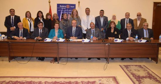 محافظ بنى سويف يوقع مذكرة تفاهم مع روتارى للارتقاء بالمنظومة التعليمية