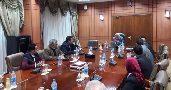محافظ بورسعيد يلتقى مجلس إدارة نادى المريخ الجديد