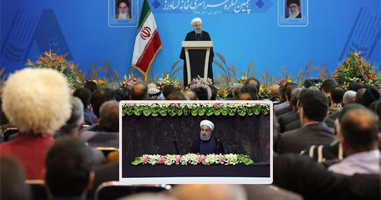 صور.. انقلاب فى عقل روحانى.. "المعتدل" يتحول إلى "متشدد".. الرئيس الإيرانى يبدأ فى استخدام الشتائم والألفاظ النابية ضد خصومه.. يصف الجامعة العربية بأنها "متعفنة".. ومراقبون: الشتائم تعكس خوفا وضعفا بالبدائل
