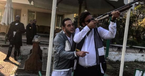 ميدو يمارس هواية الصيد لدعم صديقه محمد الشرقاوى فى الانتخابات