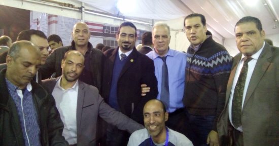 طارق سعيد وفرح على يدليان بصوتهما فى انتخابات الزمالك