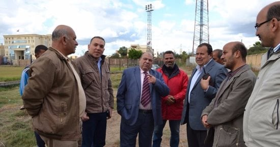 إقامة مبنى إدارى لنادى بلطيم ومدرجات ومحال تجارية