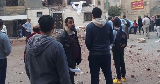 تشكيل لجنة من كلية الهندسة لبيان حجم تلفيات انفجار مبنى استراحة عميد تربية بنها
