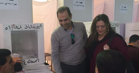 تامر عبد الحميد وأحمد عيد عبد الملك يصوتان فى انتخابات الزمالك